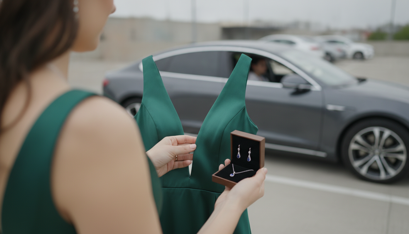 Best Jewelry for a Deep V-Neck Formal Dress